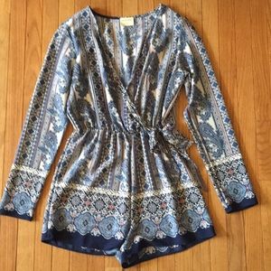 Paisley romper barely worn